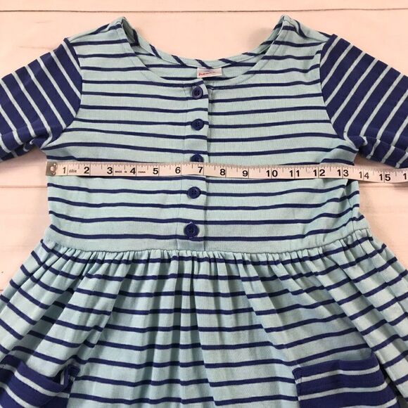 Hanna Andersson Blue Stripes Long Sleeve Dress - Picture 4 of 11